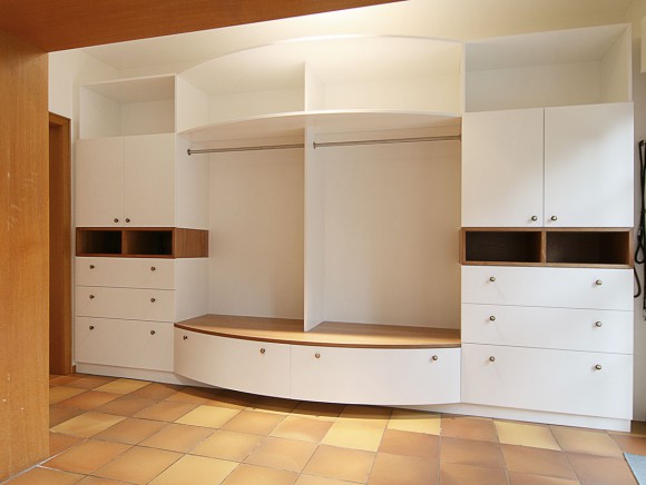 Garderobe für Gäste und Familie